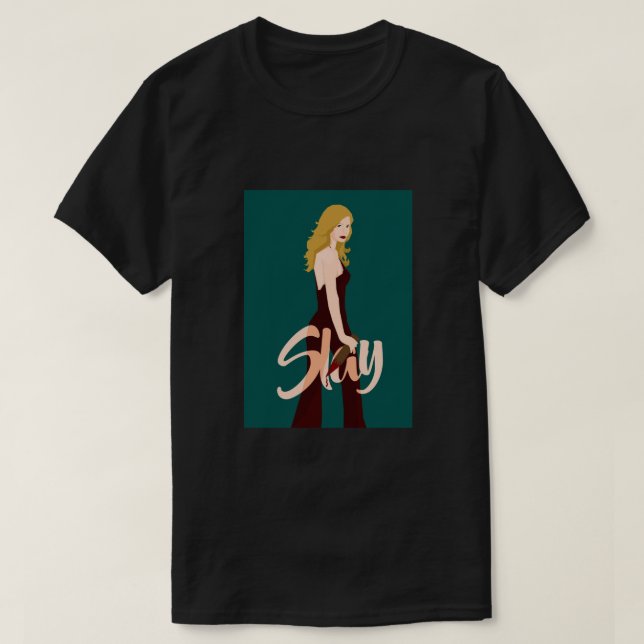 Slay Buffy Poster T Shirt (Design framsida)