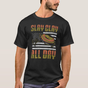 Slay Clay hela dagen - Idrottsskor och Clay Pigeon T Shirt