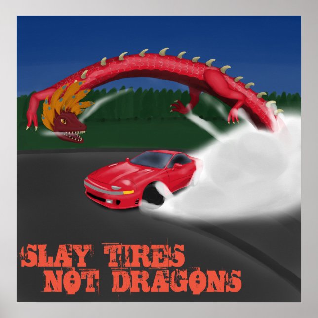 SLAY DÄCK NOT DRAGONS POSTER (Framsidan)