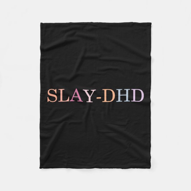 Slay-dhd-praktisk design fleecefilt (Framsidan)
