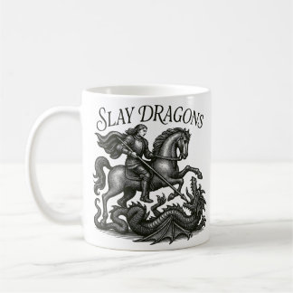 Slay Dragons Kaffemugg