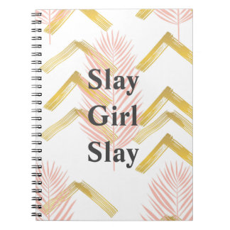 Slay Girl Slay Rosa Notebook Anteckningsbok