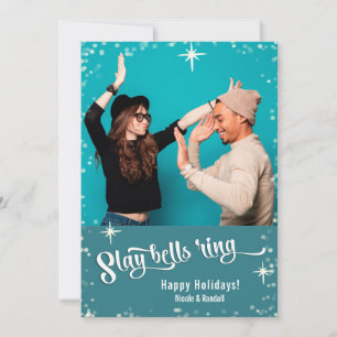 Slay Klockor Ring Funny Helgdag Photo Julkort