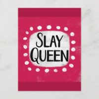 Slay Queen Postkort