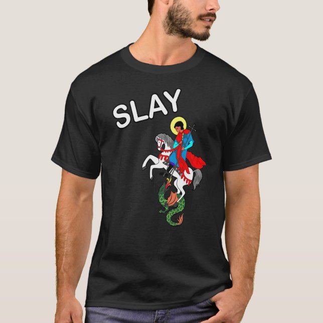Slay Saint George SäggDragon T Shirt (Framsida)