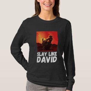 Slay som David Bible Theme Old Testament Christia T Shirt