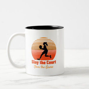 Slay the Court, Own the Game Två-Tonad Mugg