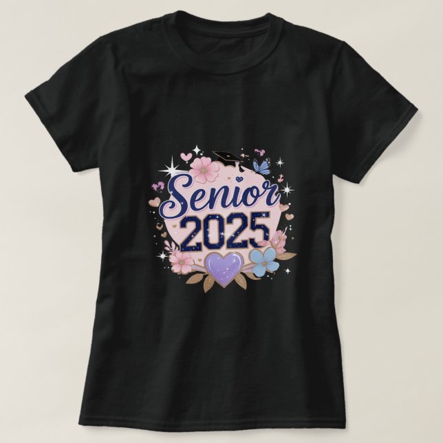 Slayin' Senior 2025 - Cute Studenten Shirt T (Design framsida)