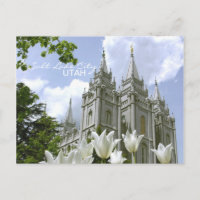 SLC LDS Temple-vykort