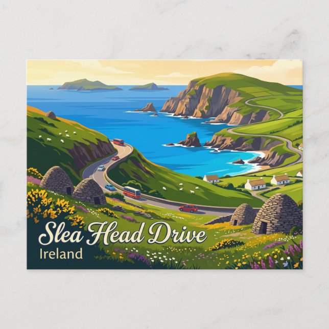 Slea Head Drive Irland Vykort (Framsida)