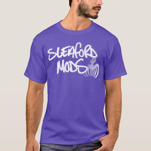 Sleaford Mods slitigt design Shir-familj T Shirt (Framsida)