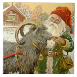 "Sled Goat" av Jenny Nystrom Kakelplatta