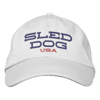 Sled Hund Hat Broderad Keps