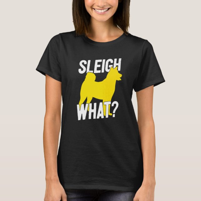 Sled Hund Sledding Husky Sleigh What Musher T Shirt (Framsida)