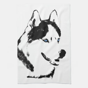 Sled Hund Towel Husky Malamute Tea Towel Kökshandduk