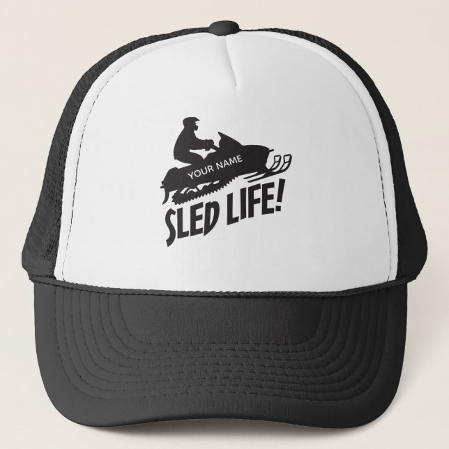 Sled Life Snowmobile Rider Keps (Framsida)