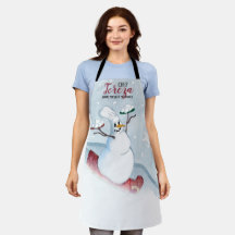 Sledda snögubbe kock personlig matlagning bakning