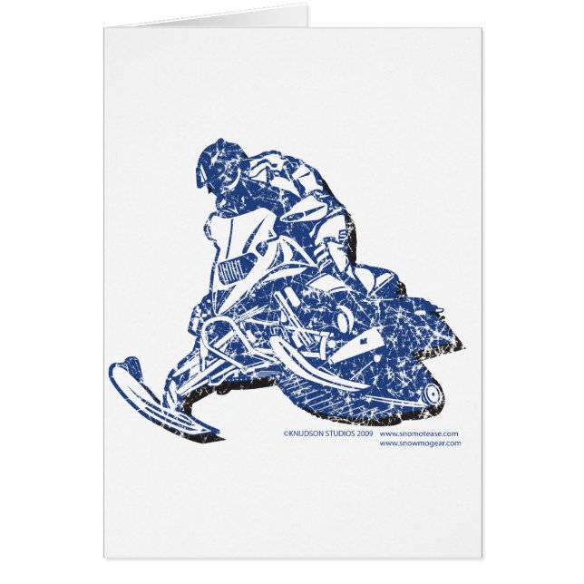 SLEDDER-1-dit Hälsningskort (Framsidan)