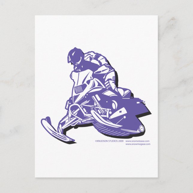 SLEDDER-Purp Vykort (Framsida)
