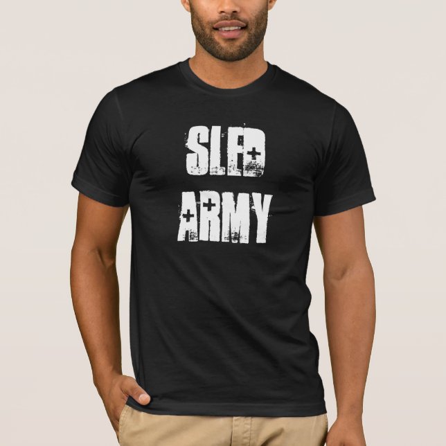Sledders.com "för Sledarmé" svart T-tröja Tee (Framsida)