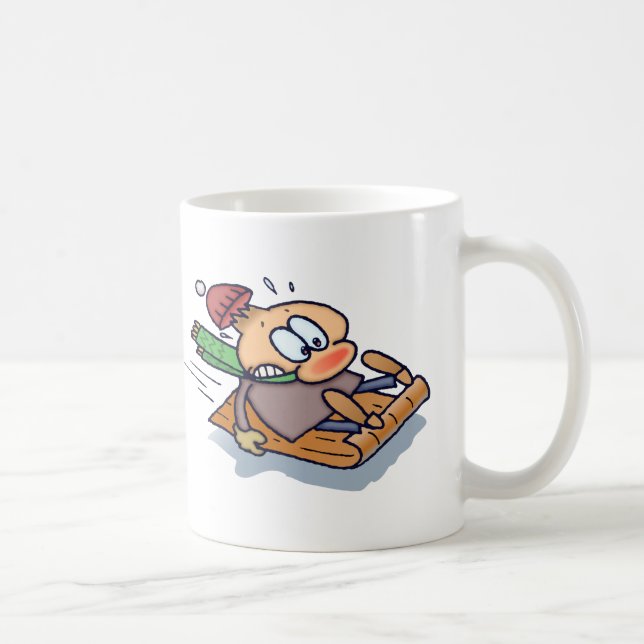 Sledding bromsar jag för inget! kaffemugg (Höger)