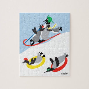 Sledding Jigszle Puzzle Pussel