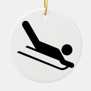 Sledding Julgransprydnad Keramik
