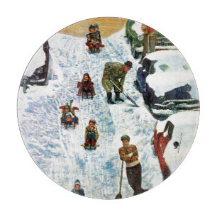 Sledding och gräva ut