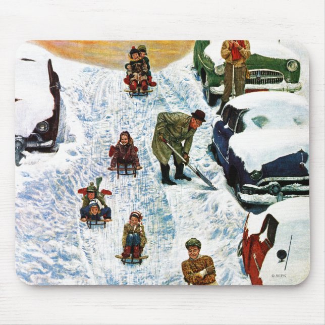 Sledding och gräva ut musmatta (Framsidan)