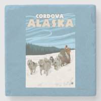 Sledding plats för hund - Cordova, Alaska