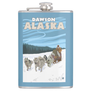 Sledding plats för hund - Dawson, Alaska Fickplunta