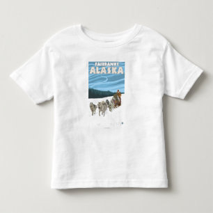 Sledding plats för hund - Fairbanks, Alaska Tee