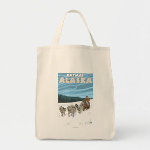 Sledding plats för hund - Katmai, Alaska Tygkasse