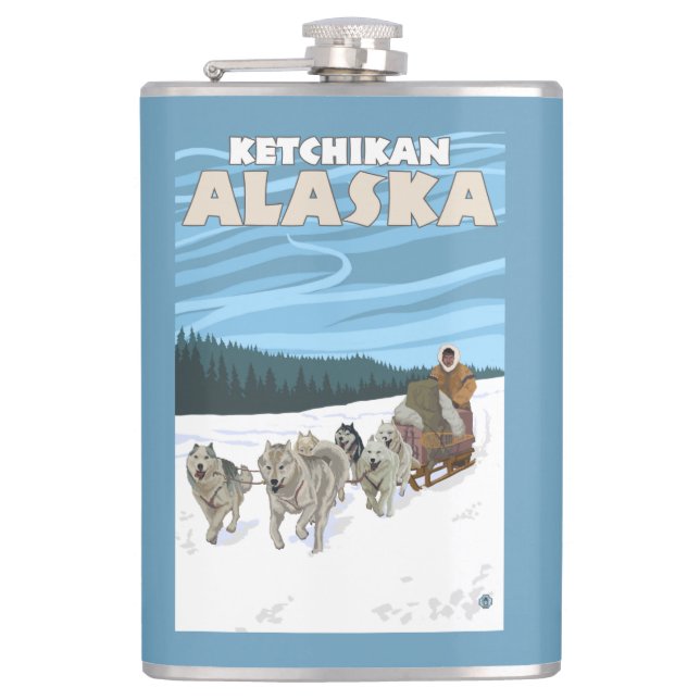 Sledding plats för hund - Ketchikan, Alaska Fickplunta (Framsidan)
