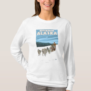 Sledding plats för hund - Ketchikan, Alaska Tee Shirt
