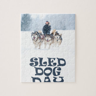 Sledhunddag - gillandedag pussel