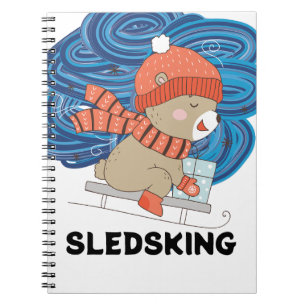 Sledsking Anpassningsbar Anteckningsbok