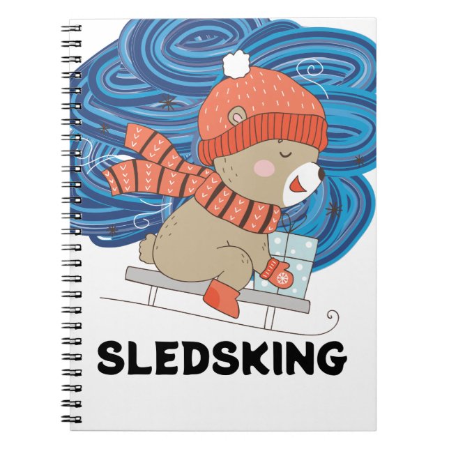 Sledsking Anpassningsbar  Anteckningsbok (Framsidan)