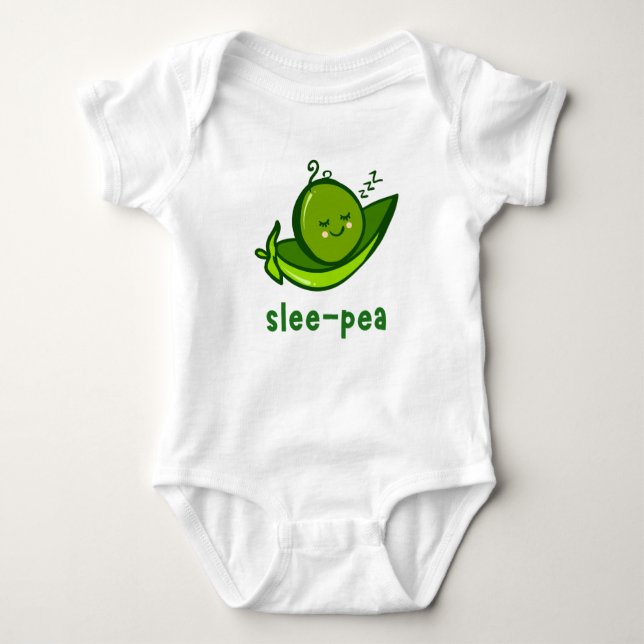 Slee-Pea Baby One Biet - Garden Plant Älskare Baby T Shirt (Framsida)