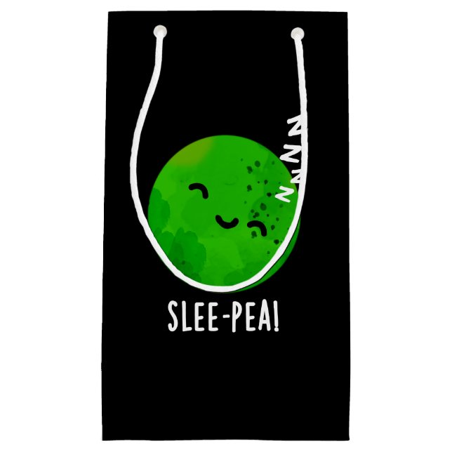 Slee-pea Funny Sleeping Pea Pun Mörk BG (Framsidan)