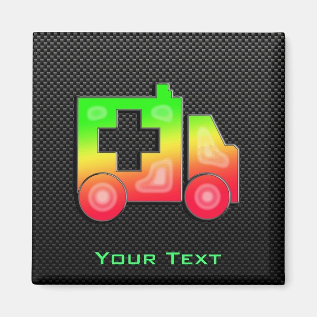 Sleek Ambulance Magnet (Framsidan)