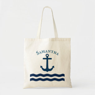 Sleek Anchor Nautical Anpassningsbar Tygkasse