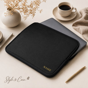 Sleek anpassad designnamn laptop fodral