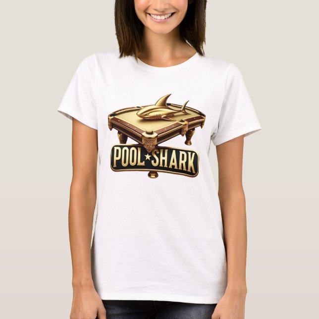Sleek Bassäng Shark: A Masterst Play T Shirt (Framsida)