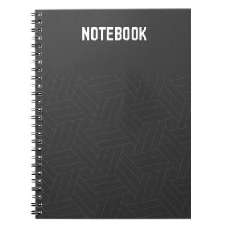 Sleek Black Elegance Spiral Notebook Anteckningsbok