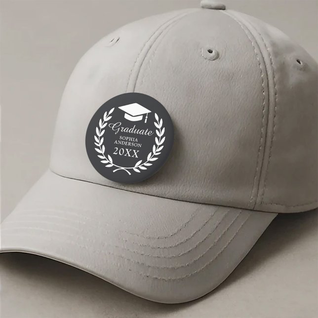 Sleek Black Laurel Wandeblem Studenten Pride Knapp (Skapare uppladdad)