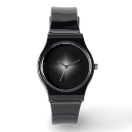 Sleek Black Minimalist Wristwatch - Modern Unisex Armbandsur