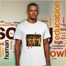 Sleek Black Modern Tech Studenten T Shirt