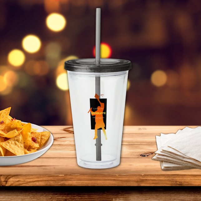 Sleek Black Modern Tech Studenten Take Away Mugg (Skapare uppladdad)