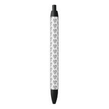 Sleek Black Pen | Bee-inspirerad honeycomb-design
